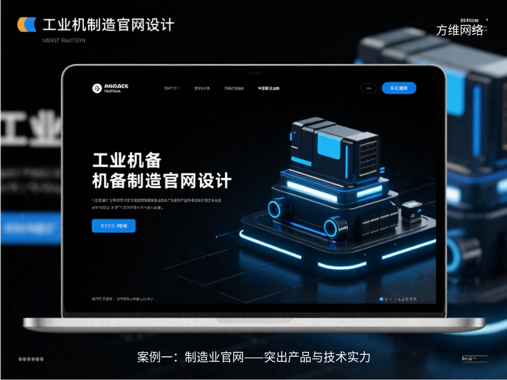 案例一：制造業(yè)官網(wǎng)——突出產(chǎn)品與技術(shù)實(shí)力