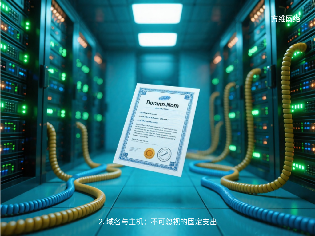 2. 域名與主機(jī)：不可忽視的固定支出