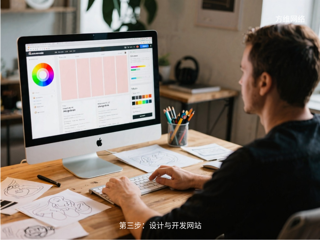 第三步：設(shè)計(jì)與開發(fā)網(wǎng)站